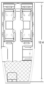 King Air C90B Floorplan